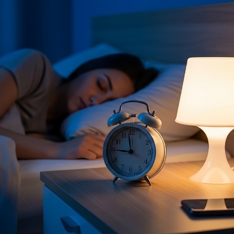 Emergency dentist standing over patient performing treatment