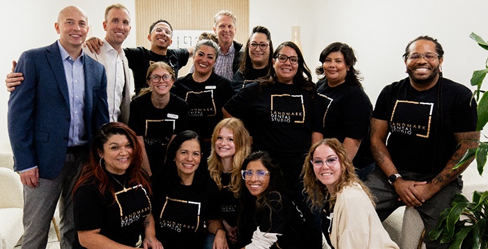 Happy group of people at Landmark Dental Studio